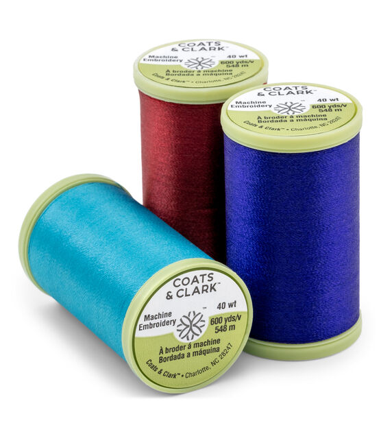 Coats & Clark Trilobal Embroidery Silver Polyester Thread, 300