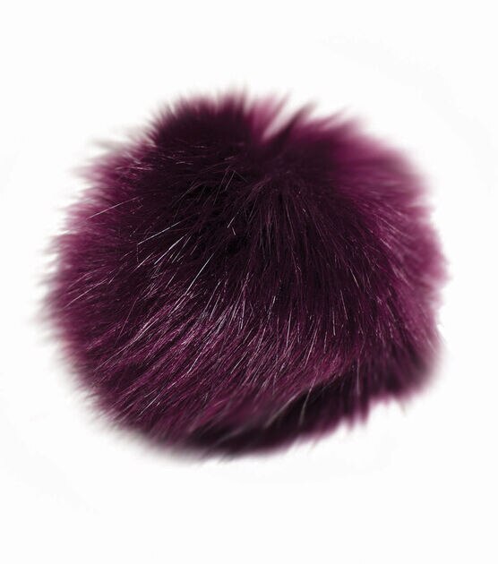 1 Pair of Faux Fur Pom Pom With Snaps for Hats, 6 Inch Fur Ball, 5 Fake Fur  Pom Poms,5 Inch Furry Pom Poms Por Knitted Hats 2pcs 