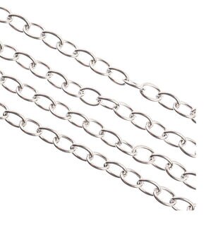 John Bead Stainless Steel Ball Chain 1m 2.4mm w/Connector