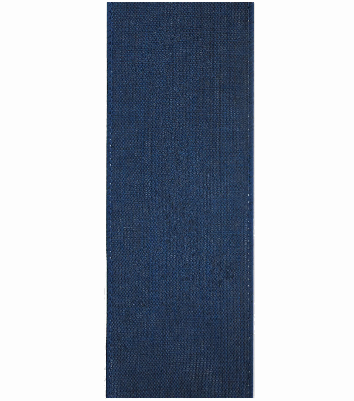 Decorative Ribbon 2.5''x12' Linen Ribbon Navy