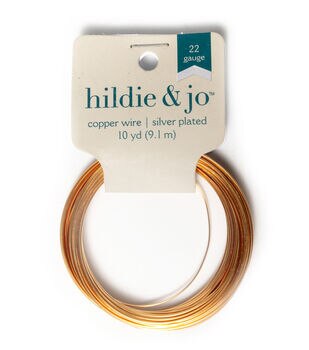 10yds Silver Plated Copper Wire by hildie & jo