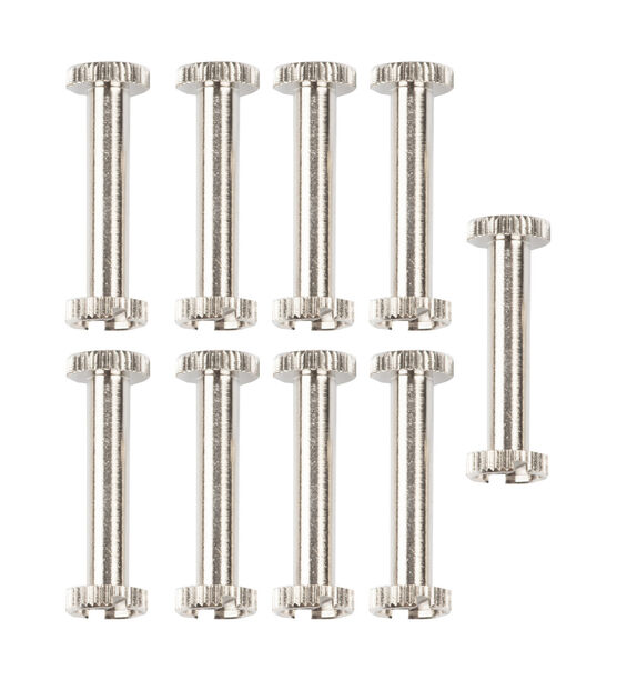 Long Post Chicago Screws for Binding, 3 Count, Nickel