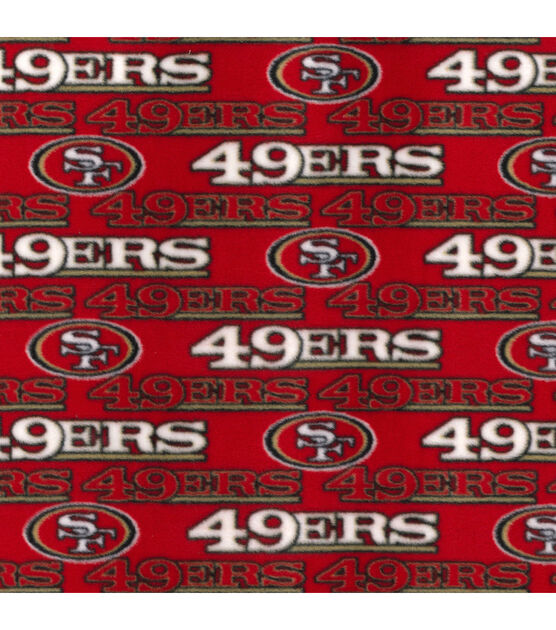 NFL SF 49ers Fleece Fabric/ San Francisco 49ers Football 