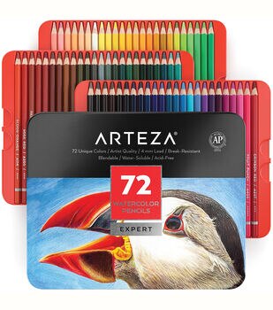 Derwent Academy Watercolor Pencil Set, 12-Color Tin Set 