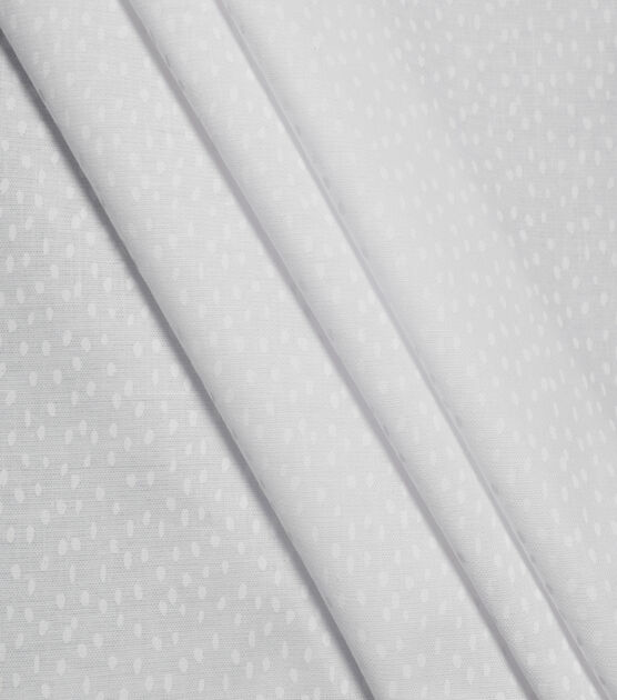 Speckled Dots on White Quilt Cotton Fabric by Quilter's Showcase, , hi-res, image 3