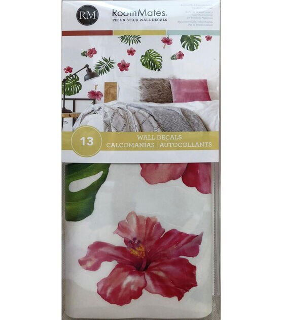 RoomMates Wall Decals Tropical Hibiscus Flower, , hi-res, image 5