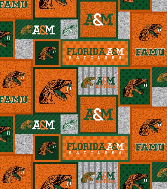 Florida A&M University Patch Fleece Fabric