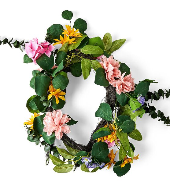 72" Spring Peony & Daisy Garland by Bloom Room