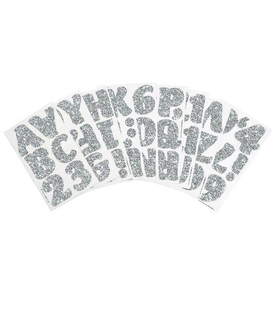 540pcs Black Letter Stickers, Glitter Cursive Alphabet Letter and Number  Stickers Self Adhesive Script Alphabet Letter Stickers for Scrapbooking  Grad Cap Decoration and DIY Crafts Making Supplies 