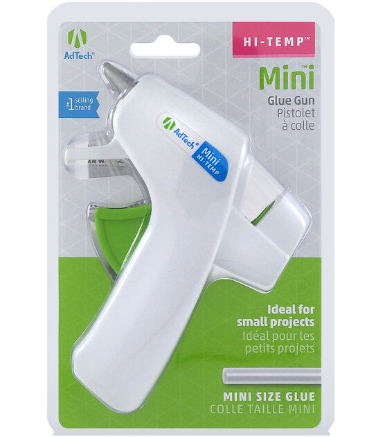 AdTech High Temp Combo Kit Mini Hot Glue Gun with Sticks, White New