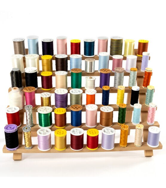 Dritz 60 Spools Wooden Thread Rack