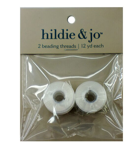 hildie & Jo 12yds White Nylon Beading Threads 2pk - Stretchy Cording - Beads & Jewelry Making - JOANN Fabric and Craft Stores