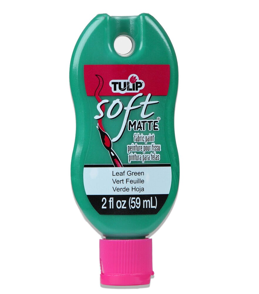 Tulip Soft Fabric Paint 2oz Matte, Matte Leaf Green, swatch