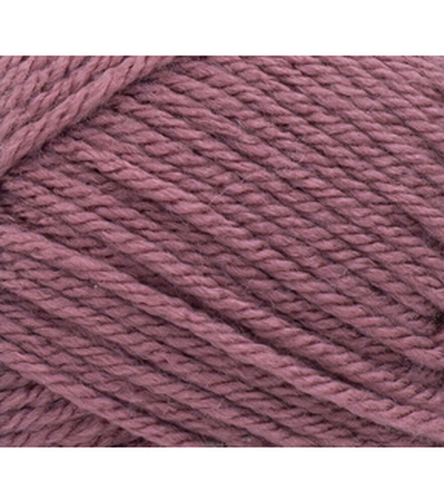 Lion Brand Basic Stitch Anti Pilling Worsted Acrylic Yarn, Deco Rose, swatch, image 6