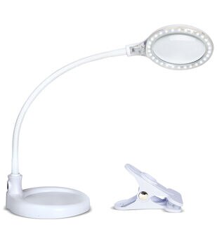10X 20X Floor Magnifying Lamp, 36 LED Dimmable Magnifying Glass with Light  and Stand, 3-in-1 Adjustable Gooseneck Lighted Magnifier for Reading