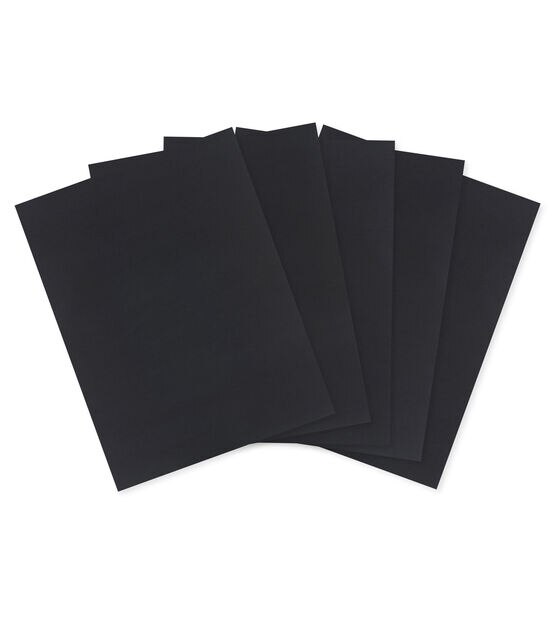 50 Sheet 8.5 x 11 Black Solid Core Cardstock Paper Pack by Park