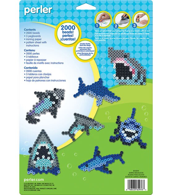 Perler 2005pc Sharks Fused Bead Kit, , hi-res, image 2