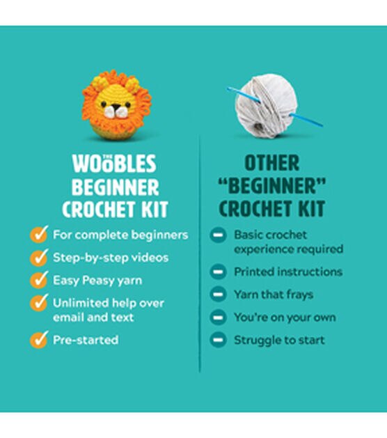 Crochet Kit For Beginners, Cute Dinosaurs With Easy Peasy Yarn