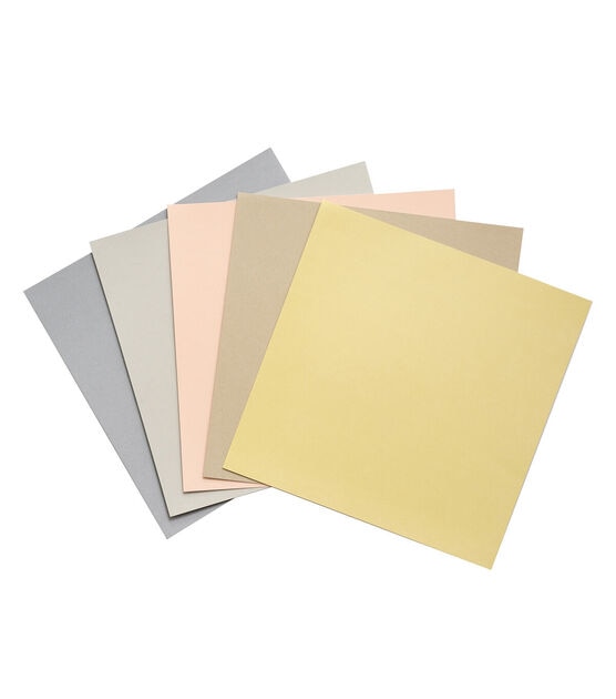 Textured 12x12in Pastel Solid Paper Pad Scrapbook Cardstock Decorative Paper