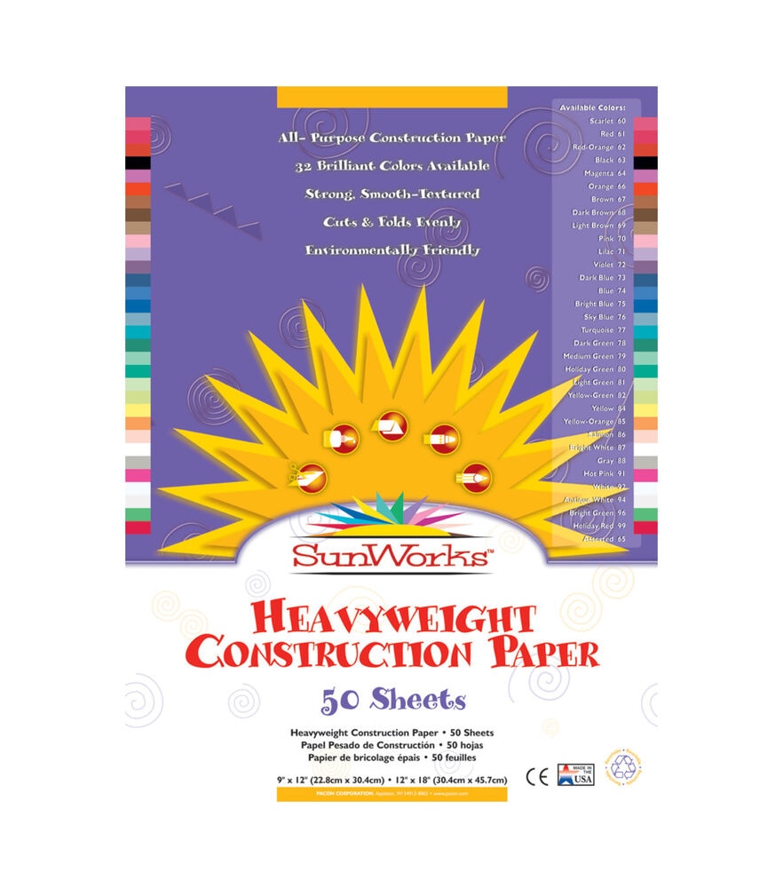Colorations® Sky Blue 9 x 12 Heavyweight Construction Paper Pack - 50  Sheets Sky Blue Color
