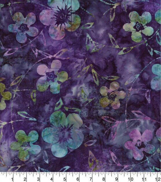 Legacy Studio Batik Fabric Purple Oil Slick by Legacy Studio