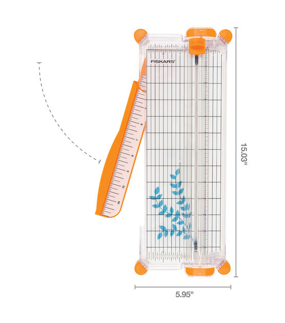 Fiskars 12 Inch Original Craft Rotary Paper Trimmer (95807097J),Gray