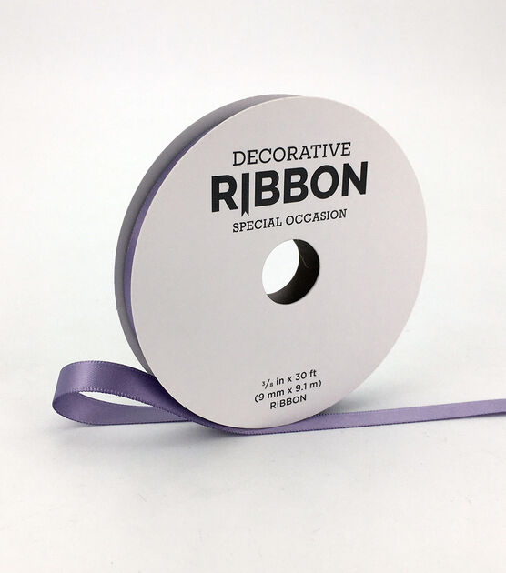3/8" x 30' Satin Ribbon by Place & Time, , hi-res, image 13