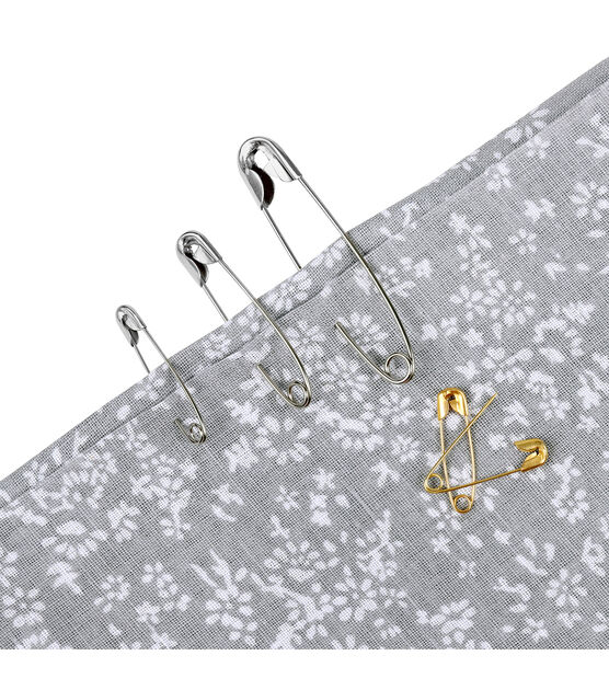 Top Notch 50ct Silver & Gold Safety Pins - Pins & Needles - Sewing Supplies