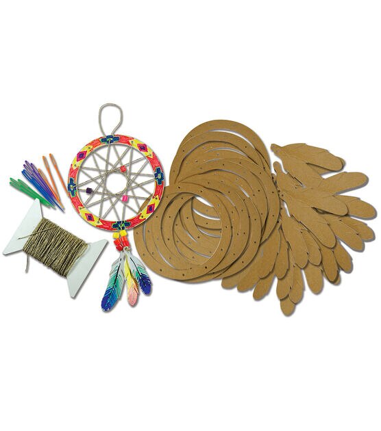 Dream Catcher Kit - 4 5/8 Circle - Natural