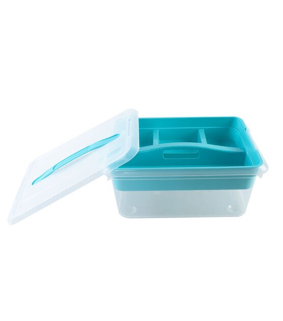 Top Notch 7 x 16 Teal Latchmate Plastic Storage Bin - Teal - Craft Storage - Storage & Organization - JOANN Fabric and Craft Stores