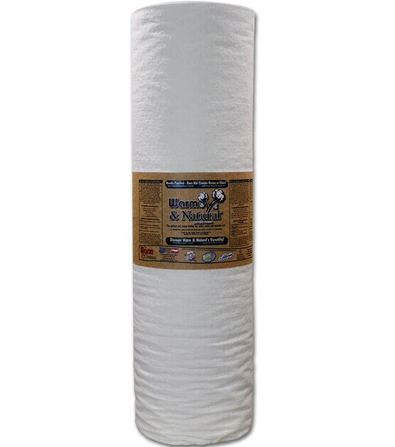 Fairfield Toasty Cotton Quilt Batting 90 inch x 20 yd, Size: 90 x 20 Yards, Beige