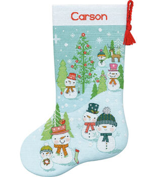 Dimensions 16 Welcome Santa Counted Cross Stitch Stocking Kit
