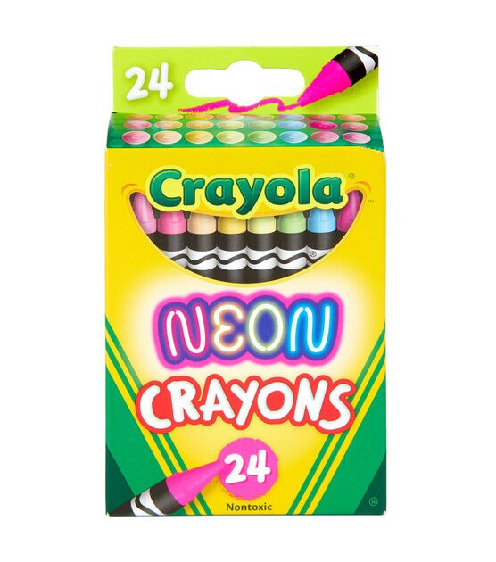 Crayola 4.5" Neon Crayons 24ct