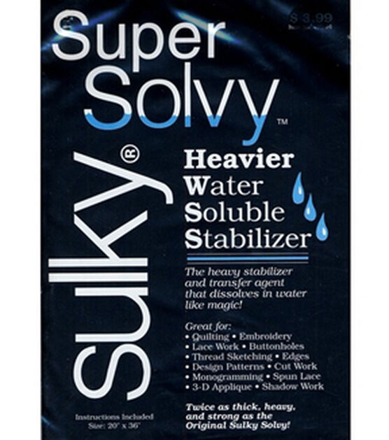 Sulky Embroidery Supplies  Sulky Stabilizers for Quilting