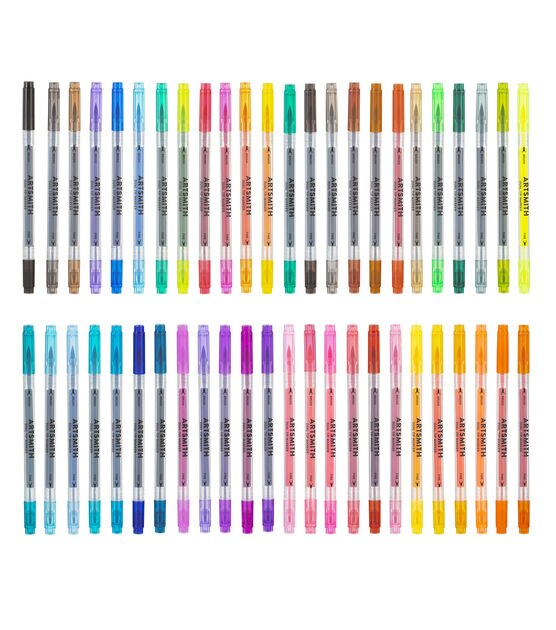 FIXSMITH 24/48 Colors Journaling Pens, Dual Tip Brush Pens Art