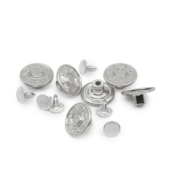 Wholesale Gorgecraft 8 Sets 4 Style Alloy Button Pins for Jeans 