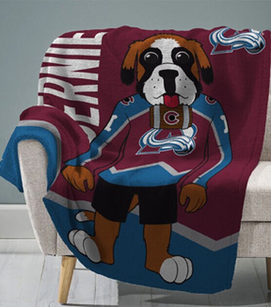 Uncanny Brands Colorado Avalanche Bernie 60” x 80” Plush Blanket, , hi-res, image 2