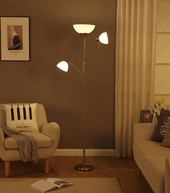 Brightech Sky Dome Double LED Floor Lamp - Brass, , hi-res, image 4