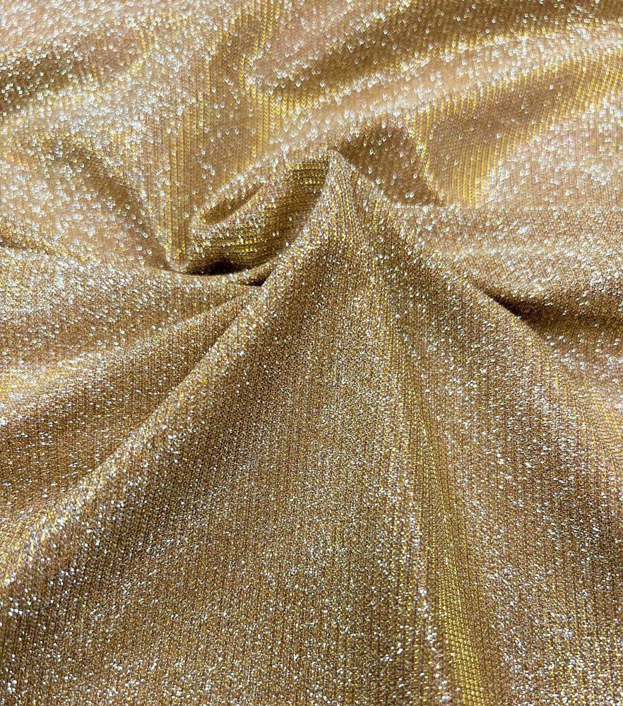 Super Shine Metallic Fabric by Casa Collection, Bright Gold, swatch