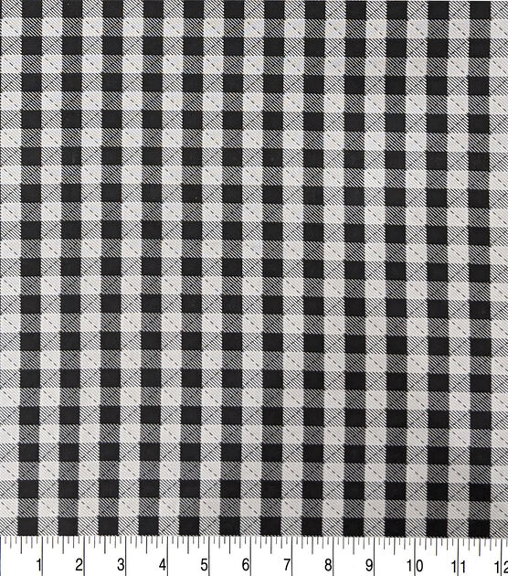 Black And White Check Keepsake Calico Cotton Fabric | JOANN