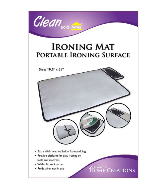 linqin Travel Ironing Mat with Silicone Pad Cute Car Heat