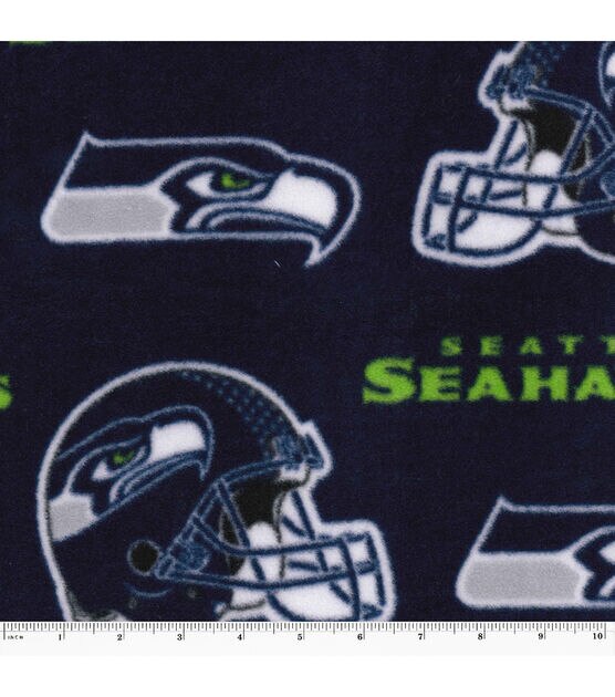 Fabric Traditions Seattle Seahawks Fleece Fabric Logo