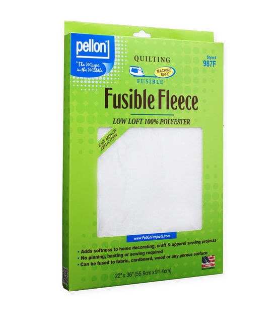 Fusible Fleece Stabilizer, Iron on Lightweight Fleece, Medium