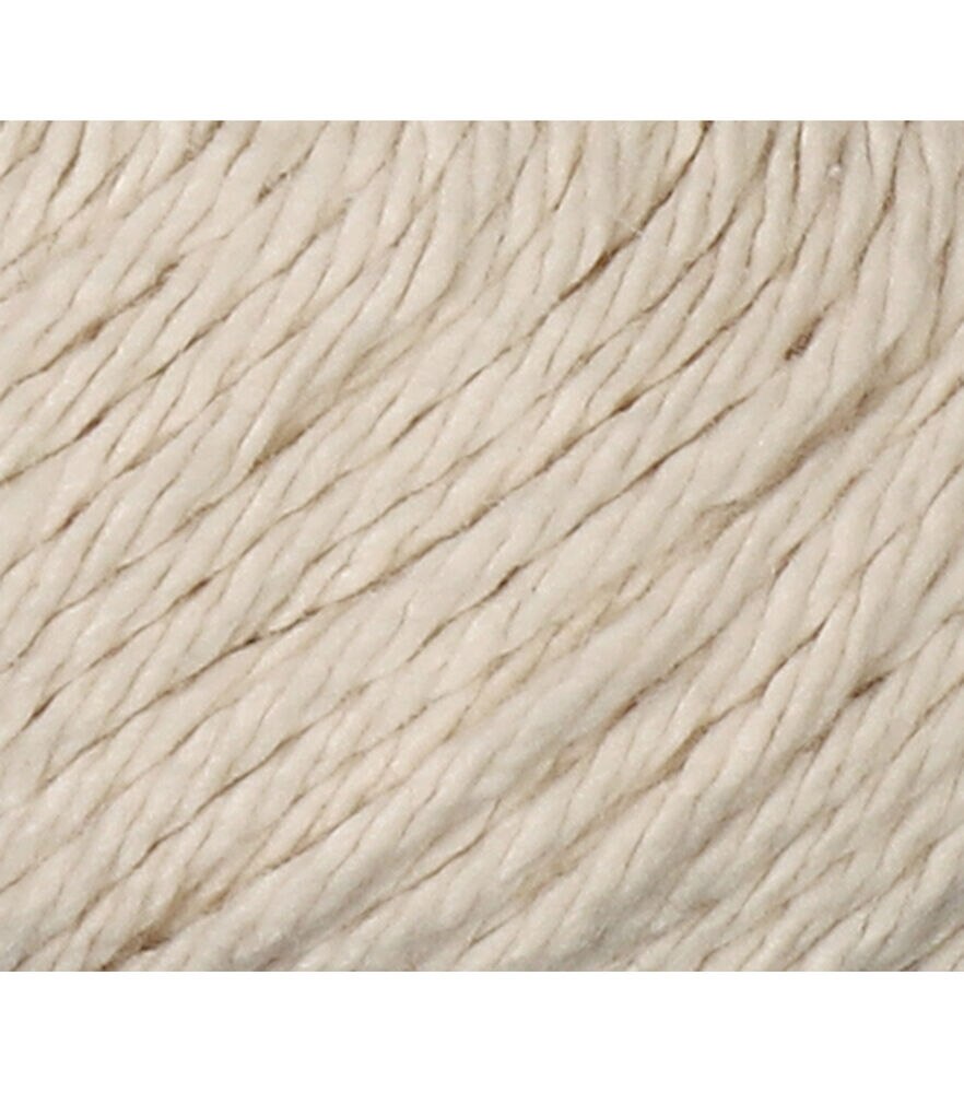 Favorite Cotton 196yds Worsted Cotton Yarn by Big Twist, Cream, swatch, image 12