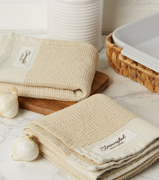 Design Imports Kitchen Towel Set Pebble Waffle | JOANN