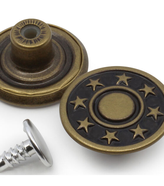 Rivets - Jean Button - Brass Construction