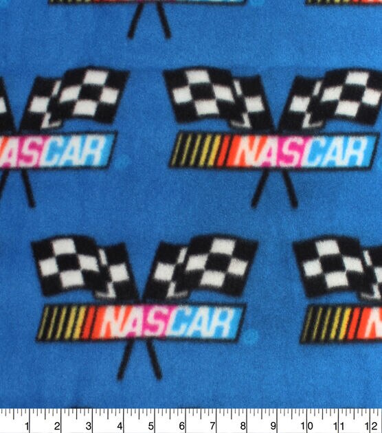 Nascar Checkered Flag Fleece Fabric