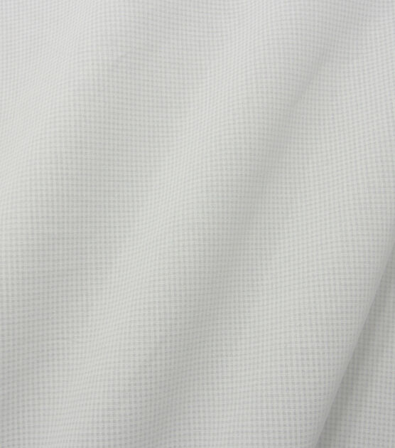 White Gingham Quilt Cotton Fabric by Quilter's Showcase, , hi-res, image 3