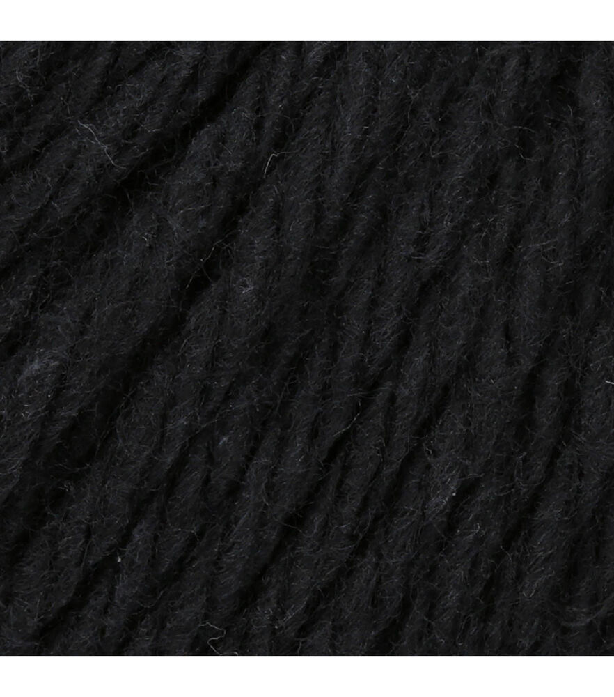 Lily Sugar'n Cream Super Size Worsted Cotton Yarn, Black, swatch, image 44