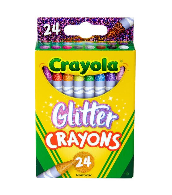 Crayola 4.5" Glitter Crayons 24ct